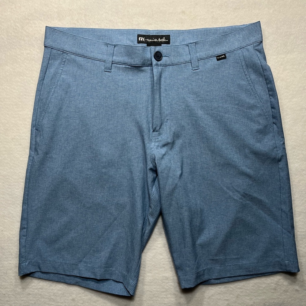 Travis Mathew Blue Golf Shorts